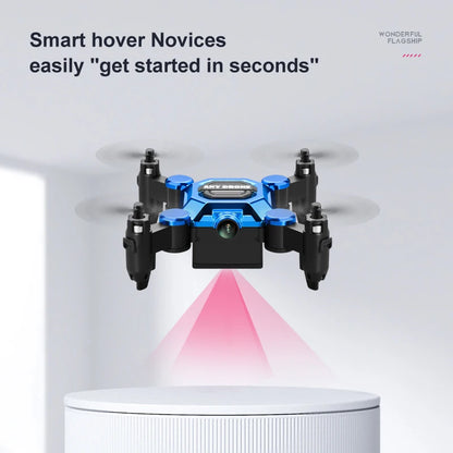 Foldable Mini Drone with Camera RC Quadcopter Altitude Hold Small Durable UAV Toy for Beginners Portable Remote Control Aircraft