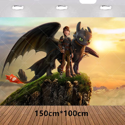 How To Foil Balloons Trained Yours Dragoned Latex Ballons Party Decoration Happy Birthday Banner Cake Topper Background Sticker