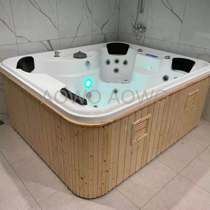 Stock Outdoor Swim Spa Pool Hot Tub Cheap Price Custom   Outdoor Outdoor Massage Spas Tub With Pillow