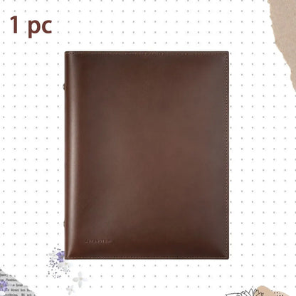 PU Leather Loose-Leaf Notebook A5 Size Waterproof Soft Leather Cover Diary Removable Pages Notebook for Office  School Supplies