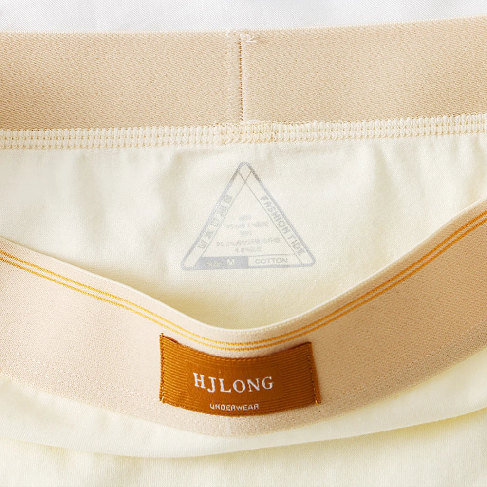 3PCS/Pack 100% Cotton Trendy Solid Women's Panties Knit Breathable Boxer Underwear Soft High Elastic Mid-rise Thin Boyshorts