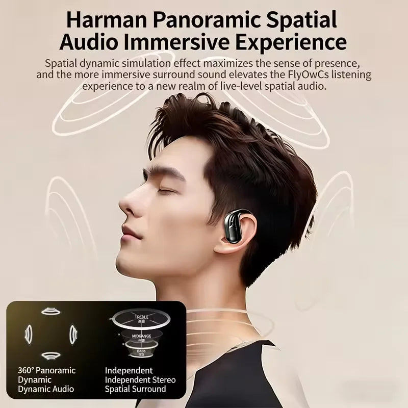 Wireless Bluetooth 5.3 Earbuds LED Display Sports Earhook Headphones Deep Bass HiFi Stereo Noise Cancelling Runing Earphones