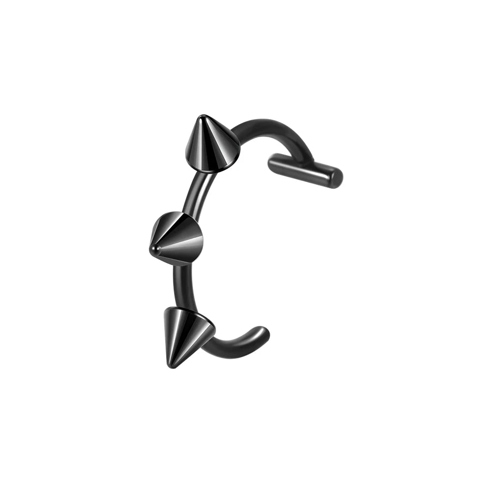 1PC Stainless Steel Fake Nose Ring Hoop Septum Rings Non-Pierced C Clip Lip Ring Earring Fake Nose Piercings Women Body Jewelry