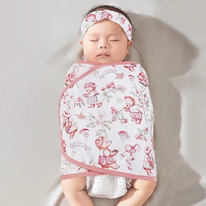 Cotton Baby Swaddle Anti-shock Sleeping Blanket Summer Thin Swaddling Wrap for Newborn Baby Sleeping Bag Bedding Items