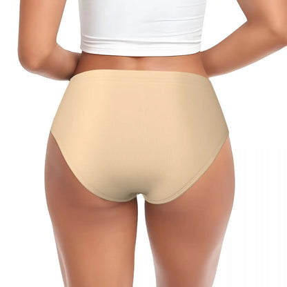 Custom DIY Logo Briefs Underwear Women's Stretch Comfortable Shorts Panties Customized Photo Print Brief Panties