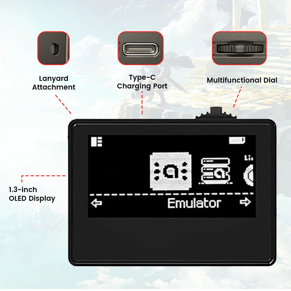 For Amiibo Chargeable NFC Emulator Intelligent Simulator Bluetooth Universal Writer for Switch2/Switch WiiU 3DS Game Accessories