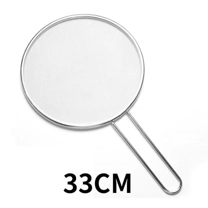 Anti Splatter Guard Stainless Steel Oil Net Splash Cover Pan Kitchen Cooking Gadget Splatter Proof Cover Mesh Pot Lid Frying Pan