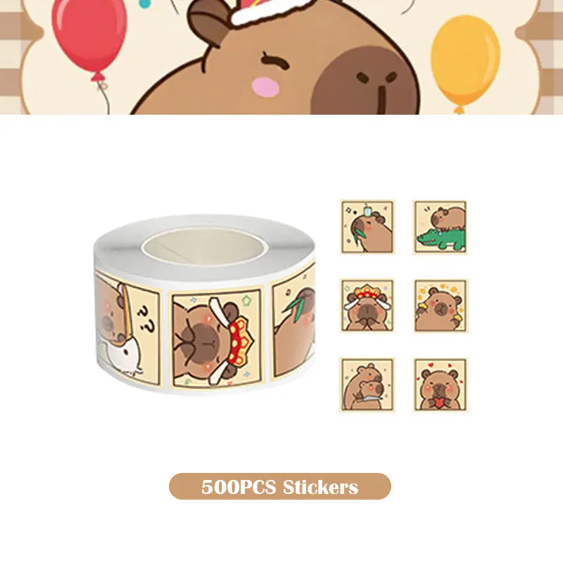 Capybara Decoration Birthday Party Favors Tableware Set Cup Plate Balloons Gift Bags Happy Banner Cake Topper Supplies for Girls