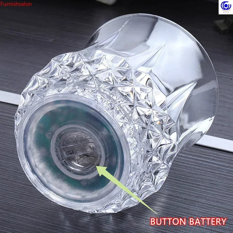 LED Luminous Beer Mug Flash Drinking Cup Color Changing Whiskey Glass Luminous Drinkware Bar Club Birthday Party Supplies