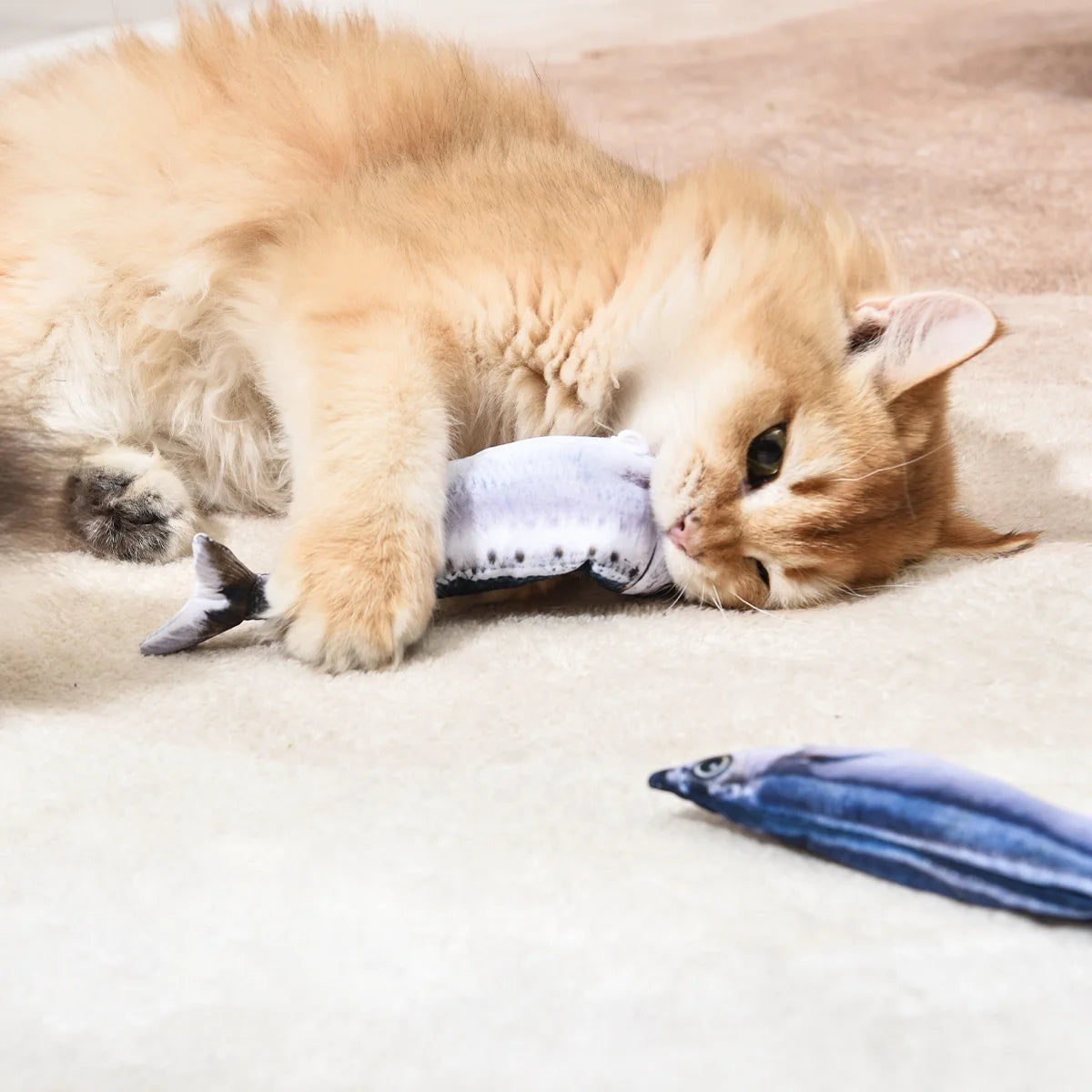 Petgravity 3PCS Electric Fish Pet Cat Toys Catnip Simulation Fish Swing Kitten Dance Fish Toy Funny Cats Playing Supplies USB Charging