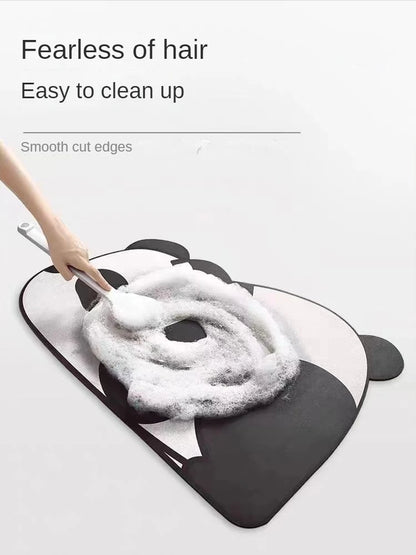Long imitation woven kitchen floor mats diatom mud printed non-slip mats bathroom absorbent mats door mats restaurant mats