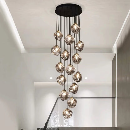 Modern home decor led lights pendant light lamps forstaircase Chandeliers for living room hanging light indoor lighting