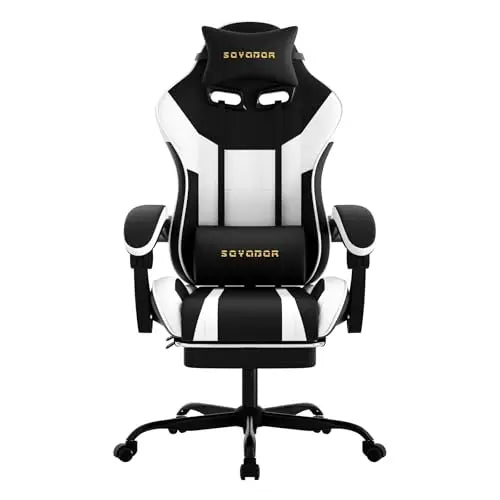 （Local US Inventory）Ergonomic Gaming Chair,A tile 3-in-1 Video Game Chair for Work, Study, and Gaming,Features an Adjustable Bac
