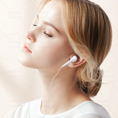 Original Wired Earphones For Apple iPhone 17 16 15 Pro Max 14 13 12 11 X XS XR Type C Lightning Headphones 3.5mm In-Ear Earbuds