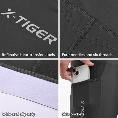 X-TIGER Men's Cycling Shorts Padded Bicycle Short Road Biking Clothing Road Mountain Riding Bicycle Cycle Shorts with Pockets