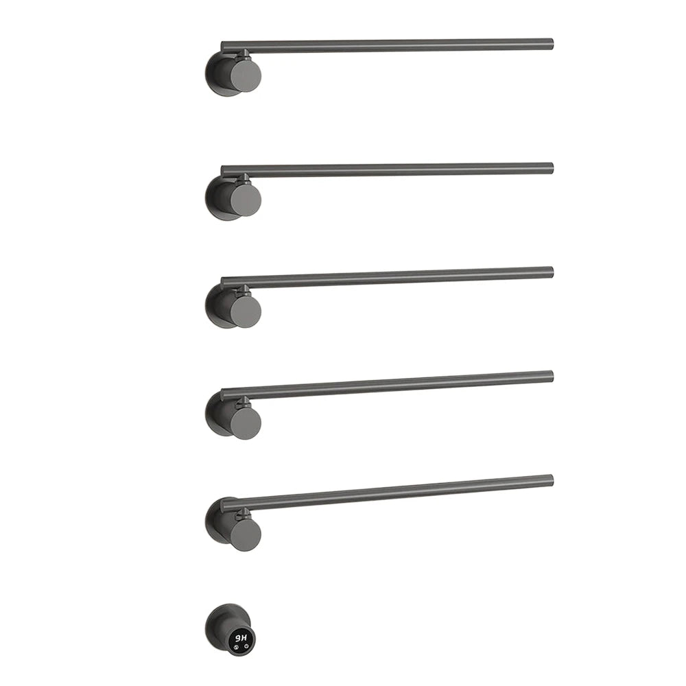 Smart Heated Towel Rack,Bathroom Towel Warmer with Timer, Adjustable Temperature, Rotating Bars,Towel Dryer,Bathroom Towel Rail