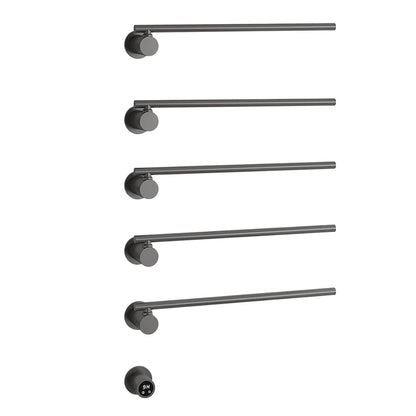 Smart Heated Towel Rack,Bathroom Towel Warmer with Timer, Adjustable Temperature, Rotating Bars,Towel Dryer,Bathroom Towel Rail