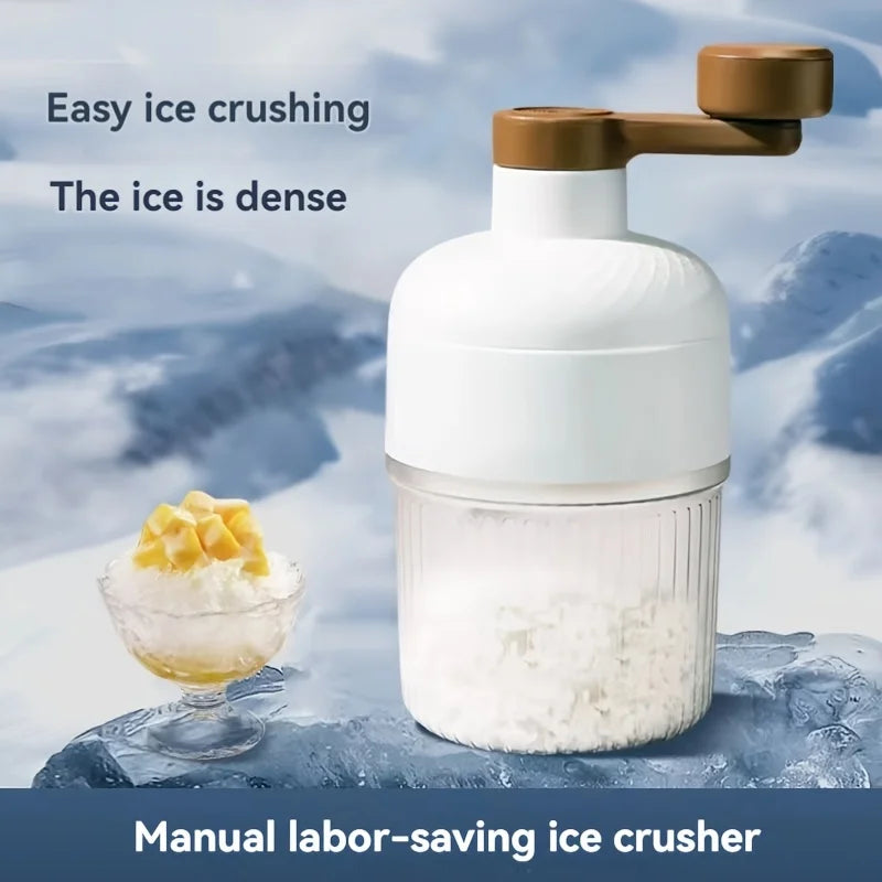 Manual Ice Crushers Shaved Ice Machine Small The Smoothies Machine Unplugged The Ice-making Box Household Hand Portable Crusher