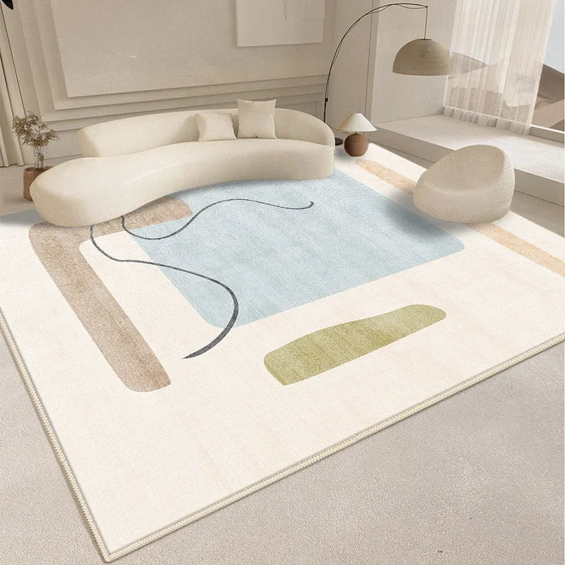 Minimalism Style Carpet Living Room Decoration Fluffy Soft Rugs for Bedroom Abstract Large Plush Rug Home Thickened Floor Mat