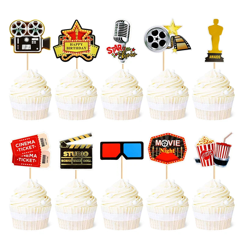 GamePad Cake Topper Happy Birthday Wedding Game on Kids Boys Party Baby Shower Cupcake Toppers Decoration Baking Supplies DIY