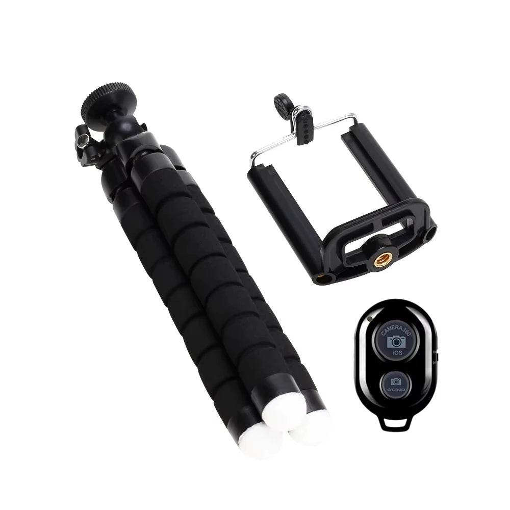 1/2pcs Tripods Tripod For Phone Mobile Camera Holder Clip Smartphone Monopod Tripe Stand Octopus Mini Tripod Stativ For Phone