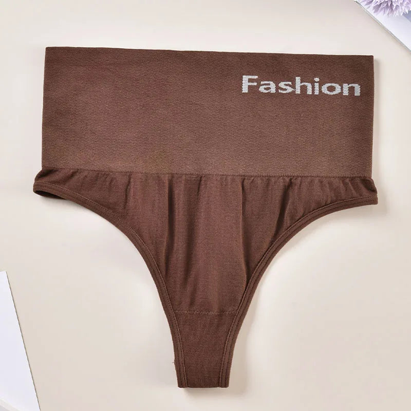 Sexy Women's High Waisted Underwear, Seamless Thong, Slimming Open Buttocks Underwear, Slimming Underwear, Women's Underwear
