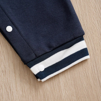 Jumpsuit Newborn Baby Baseball uniform Spring and Autumn 0-18 months Boys Cotton Baby Onesie Clothes Romper Embroidery Preschool