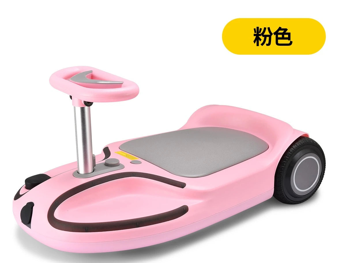 Portable Rechargeable Electric Hover Kart, Anti‑Rollover Ride‑On Scooter for Kids & Adults Outdoor Entertainment
