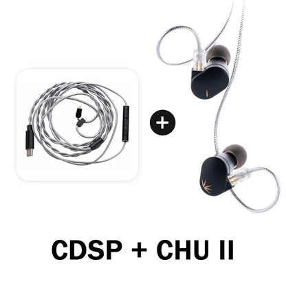 MOONDROP CHU II High Performance Dynamic Driver IEMs Interchangeable Cable In-Ear Headphone