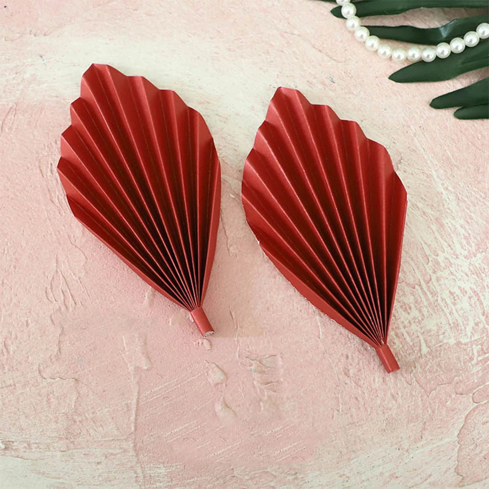 2PCS Happy Birthday Cake Toppers Glittery Palm Spear Gold Silver Folding Fan DIY Kids Party Cake Topper Wedding Decoration