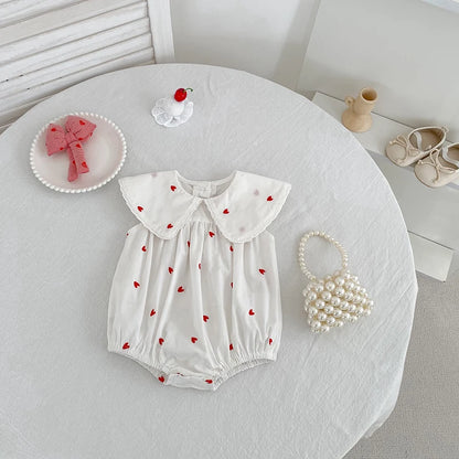 New Summer Newborn Baby Girl Jumpsuit 0-24m Baby Girl Clothing