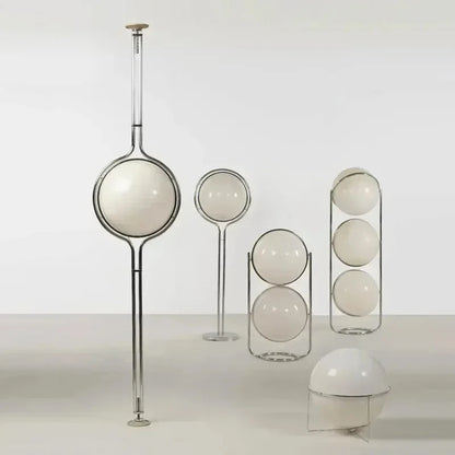 Modern Creative Floor Lamp White Yellow Acrylic Ball Standing Light Living Room Hotel Sofa Corner Decor Bedroom Bedside Lamps