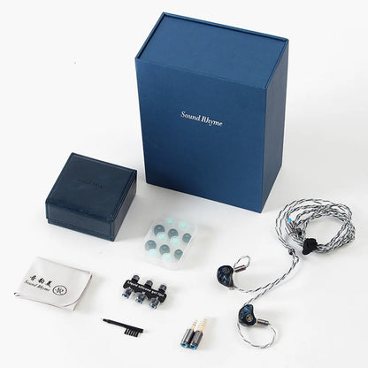 Sound Rhyme SR6 HIFI Earphones 1DD + 2BA + 2PD+ 1BC Multi-Driver In-Ear Earbuds Hybrid Driver Gaming Wired Earphones