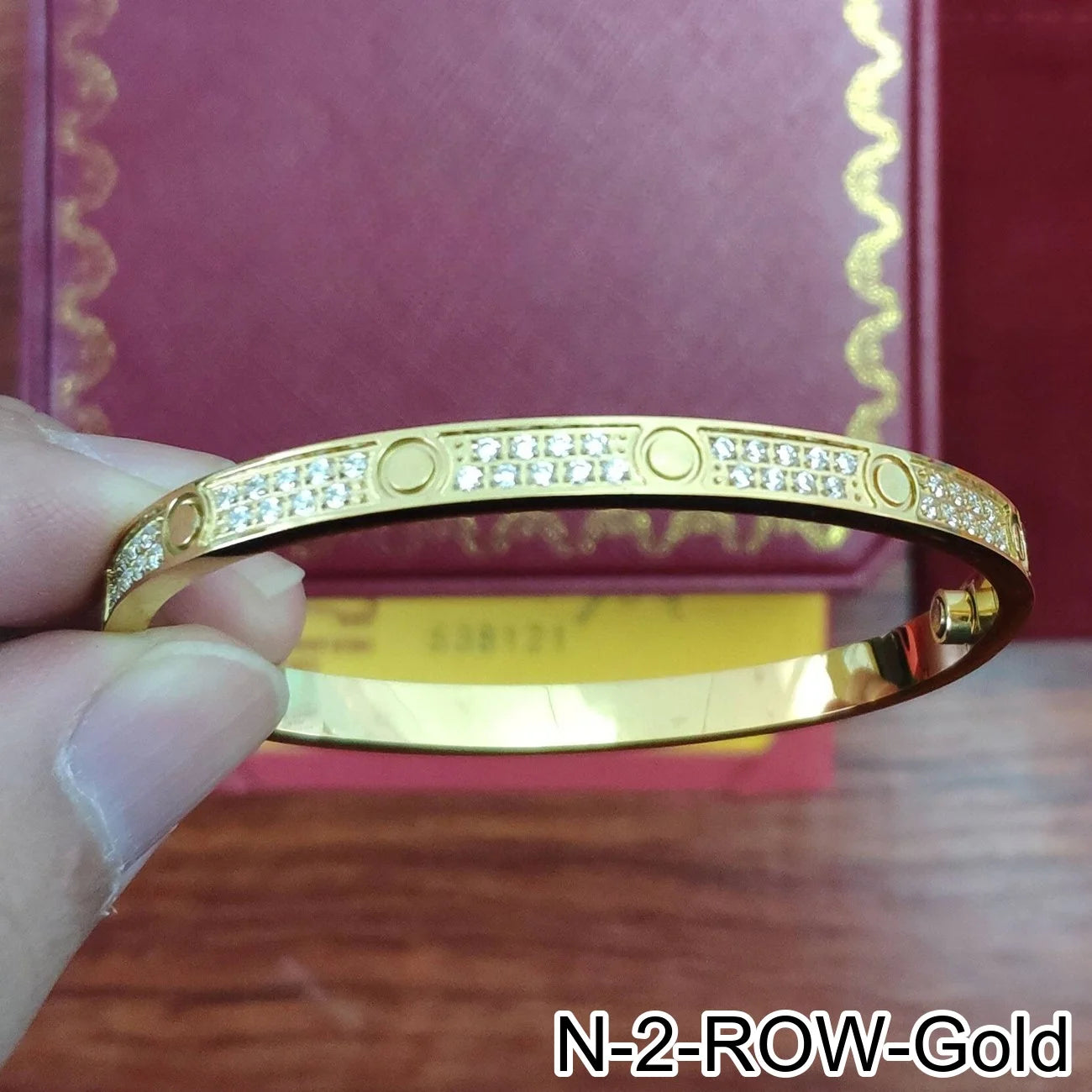 Rose Gold Silver Plated Diamond Studded Bangle Bracelet for Women 16 17 18 19 Size Fashion Jewelry Bracelets