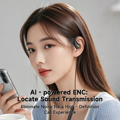 YX2 Clip-on Wired Control Type C&3.5mm Headphones 9D Surround Sound Bass Earbuds Sports Gaming Headset ENC Earphones For Samsung