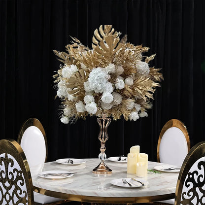 70/60/30cm White Rose Green Plants Leaf Artificial Flower Ball Wedding Table Centerpiece Decor Marriage Banquet Road Lead Floral