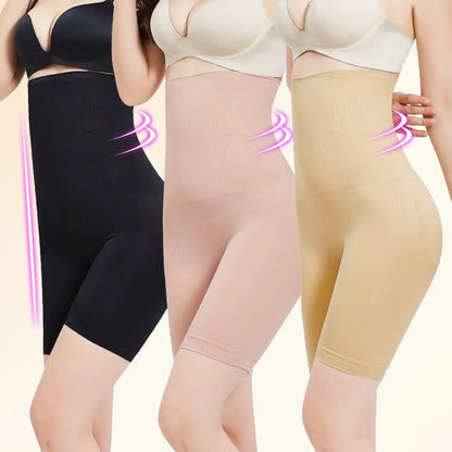 1pcs Women Belly Shaping Brief High Waist Lifting Hip Pants Slimming Panties Plus Size Postpartum Shaper Underwear Safety Panty