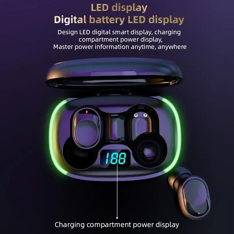 TWS Wireless Earbuds Bluetooth 5.3 Headphones 9D Stereo Sports/Music Headset with Magnetic Charging for IOS/Android Earphone