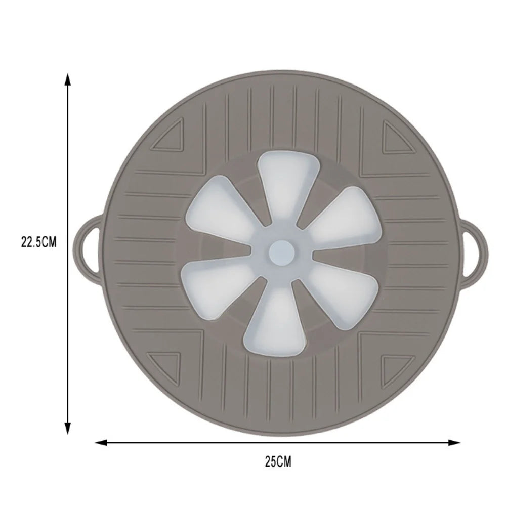 Boiling Protection Cover - High Temperature Resistant Silicone, Microwave Splash Cover, Vent Design, Detachable, Easy to Clean