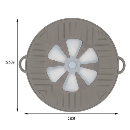 Boiling Protection Cover - High Temperature Resistant Silicone, Microwave Splash Cover, Vent Design, Detachable, Easy to Clean