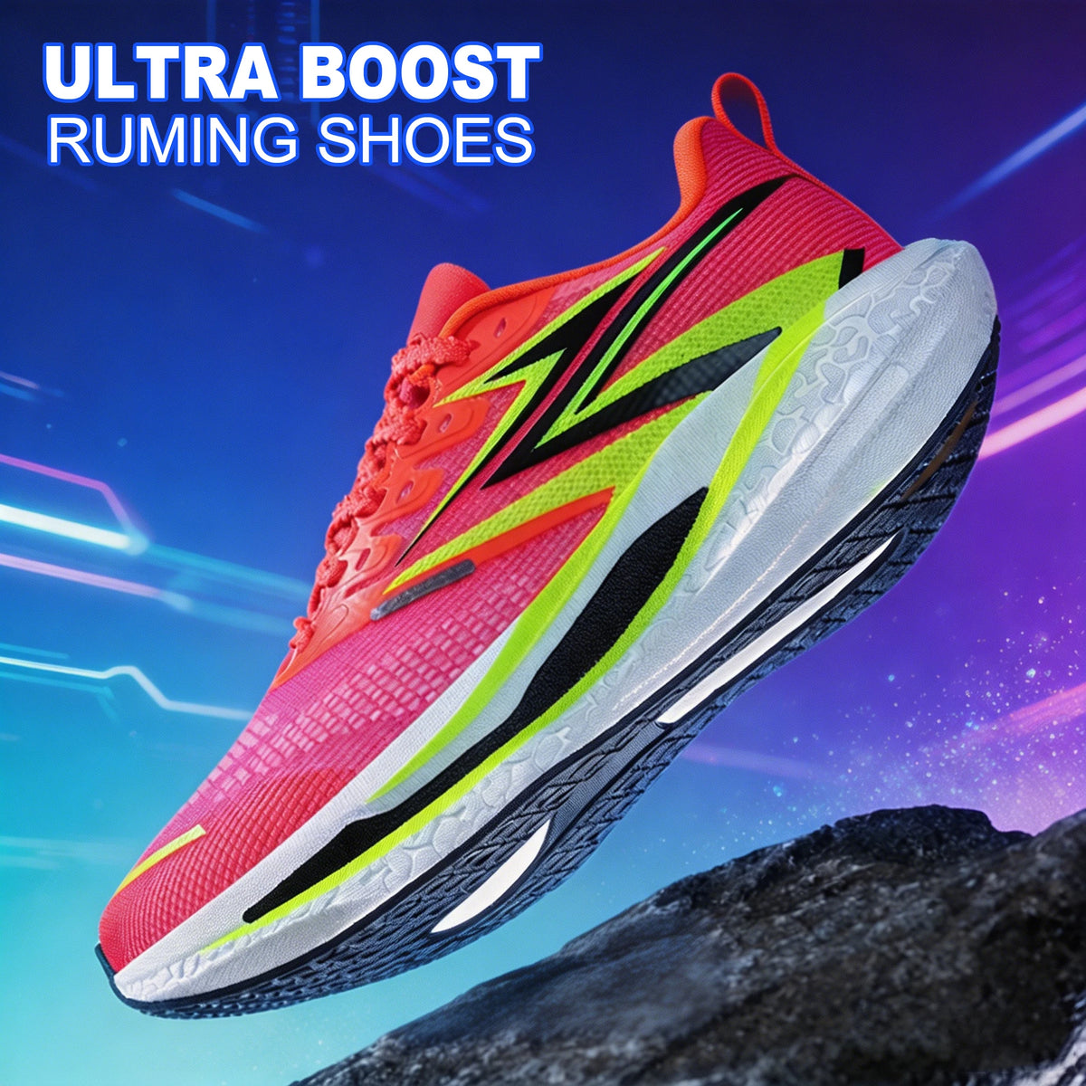 Men Running Shoes Carbon Board Marathon Speciality Sports Breathable Lightweight Women's Comfortable Athletic Sneakers