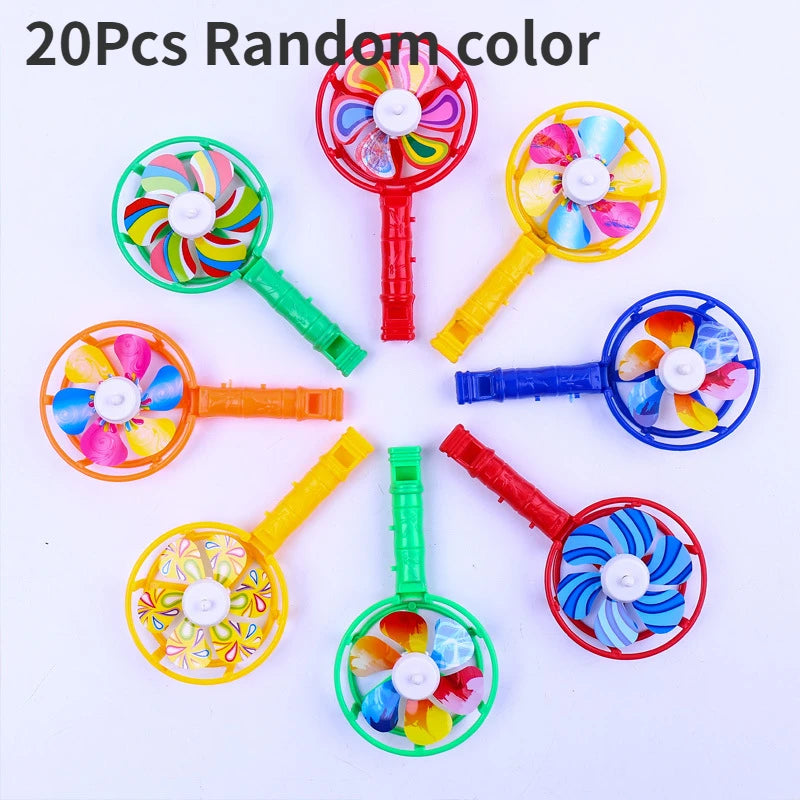 10-30 Pcs Kids Party Favors Bulk Toys Gift Kids Whistle Windmill Toy Pinata Stuffing Carnival Prizes Boys Girls Birthday Gifts