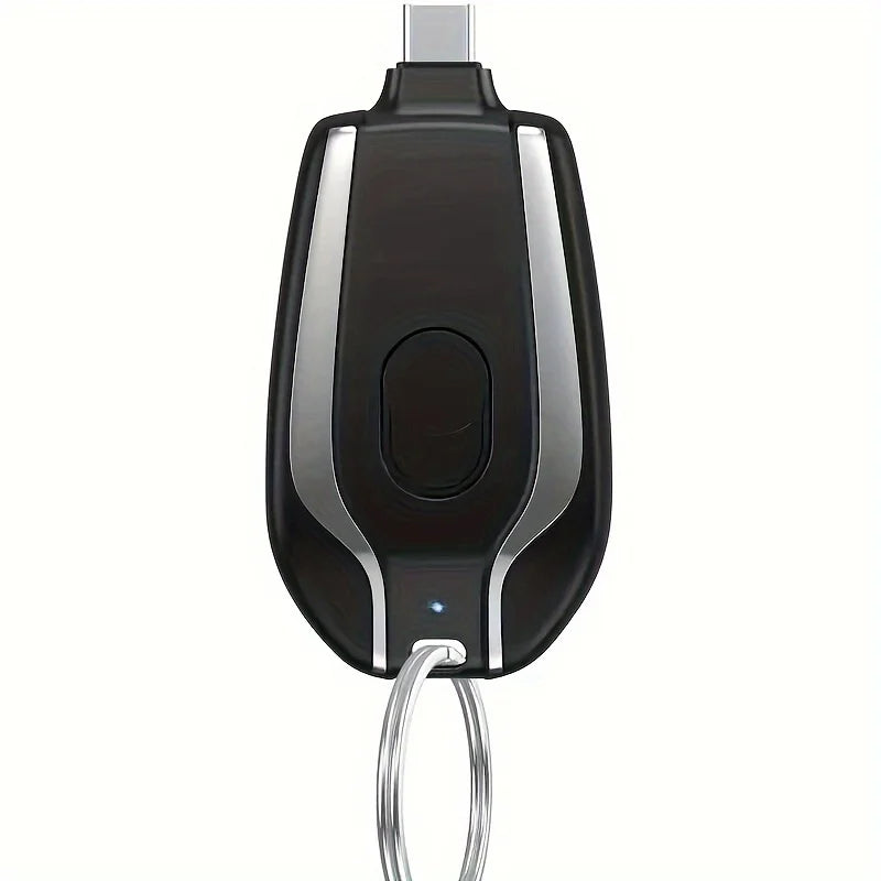 2025 New 1500mAh Mini Keychain Emergency Power Bank Portable Power Bank Keychain Emergency Charger for iPhone13 12 Xiaomi Huawei
