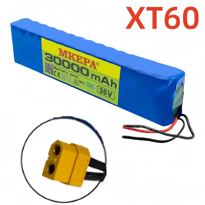 10S3P 36V 30000mAh 100% Brand New Lithium-Ion Rechargeable Battery Suitable for Electric Products Such as Scooters Battery