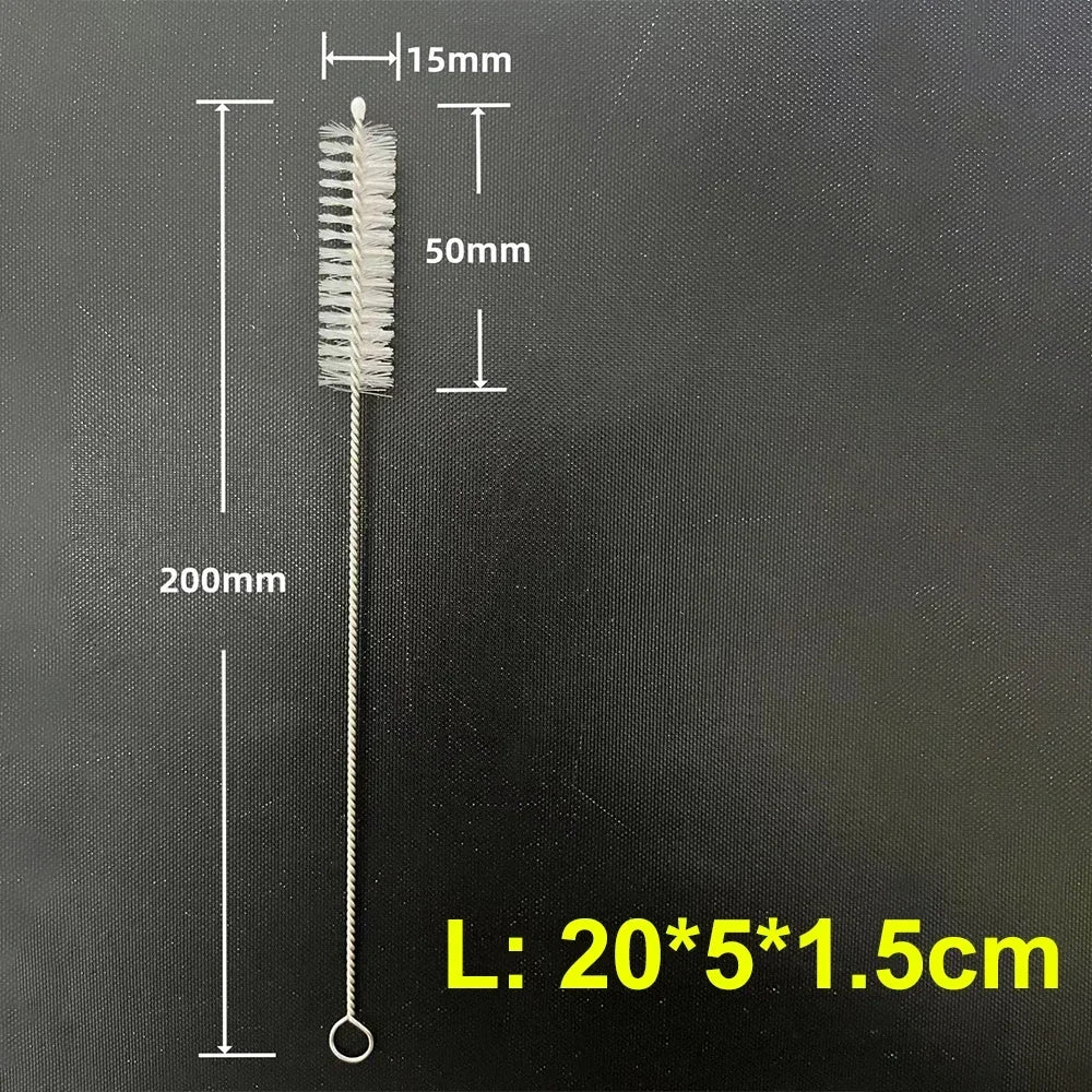 Drinking Straw Cleaning Brush Kit Reusable Tube Pipe Cleaner Nylon Stainless Steel Long Cleaning Brushes for Baby Cup Bottles