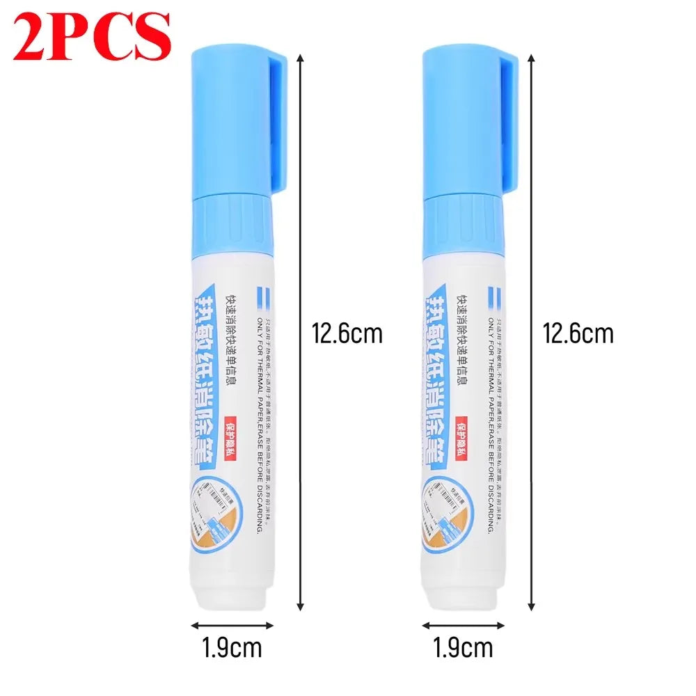 1/2/3Pcs Thermal Paper Eraser Pen Express Privacy Applicator Privacy Handwriting Cover Telephone No Trace Eraser Pen New