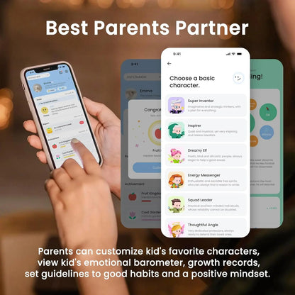BubblePal Blue- AI Interactive Toy, Advanced Endless Talking Toy,Long-Term Interactions Memory Function Friend Mentor,Kid's Gift
