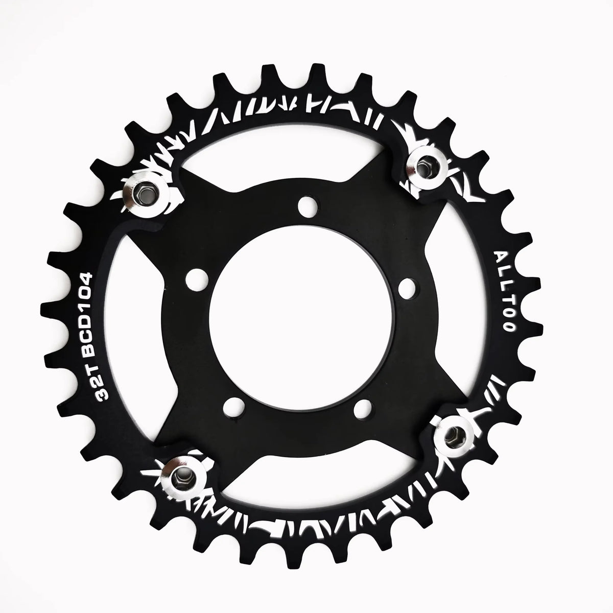 ALLTOO Bike Part Bicycle Crankset Bafang 104BCD Motor Aluminum Alloy Chainring Mid Drive Adapter For Electric E-bike 32T-52T