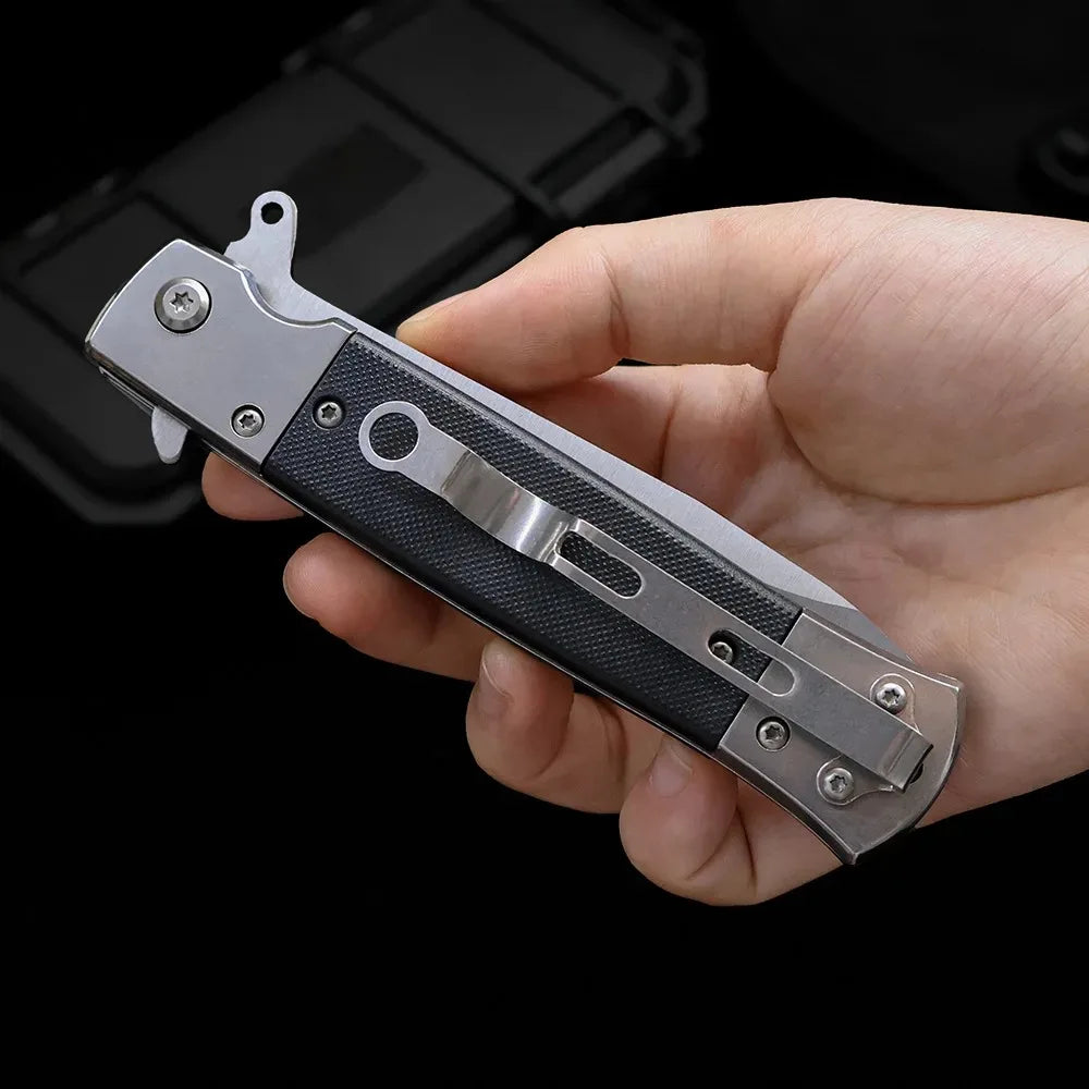 Camping Survival Folding Knife High Hardness Stainless Steel Blade EDC Pocket Knife for Outdoor Fruit Paring