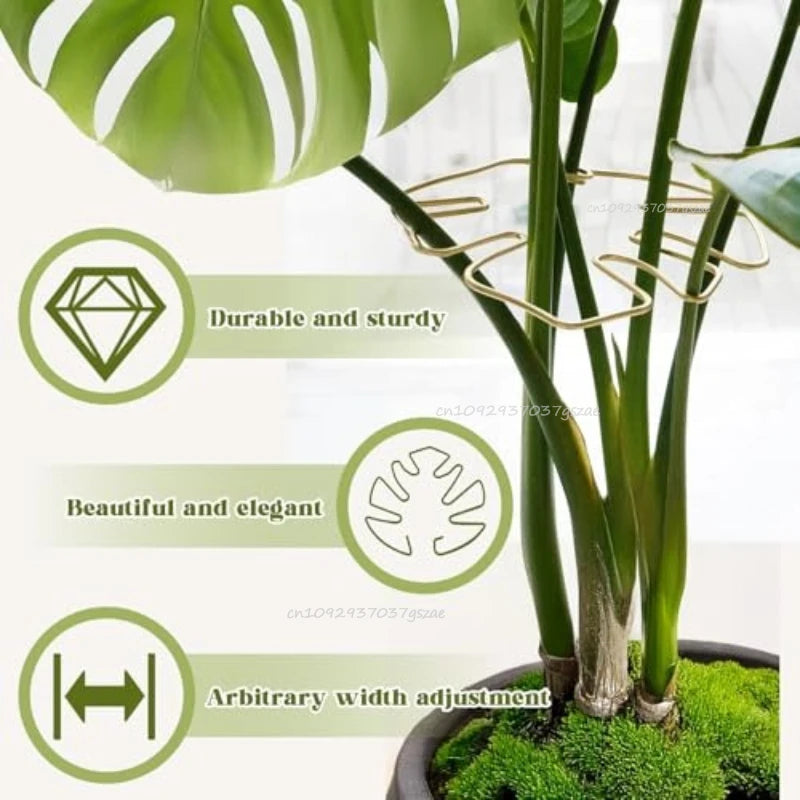 Plant Stand for Tall Houseplant Support Large Monstera Plant Stand Sturdy Climbing Stems Leaf Stabilizer Garden Plant Support